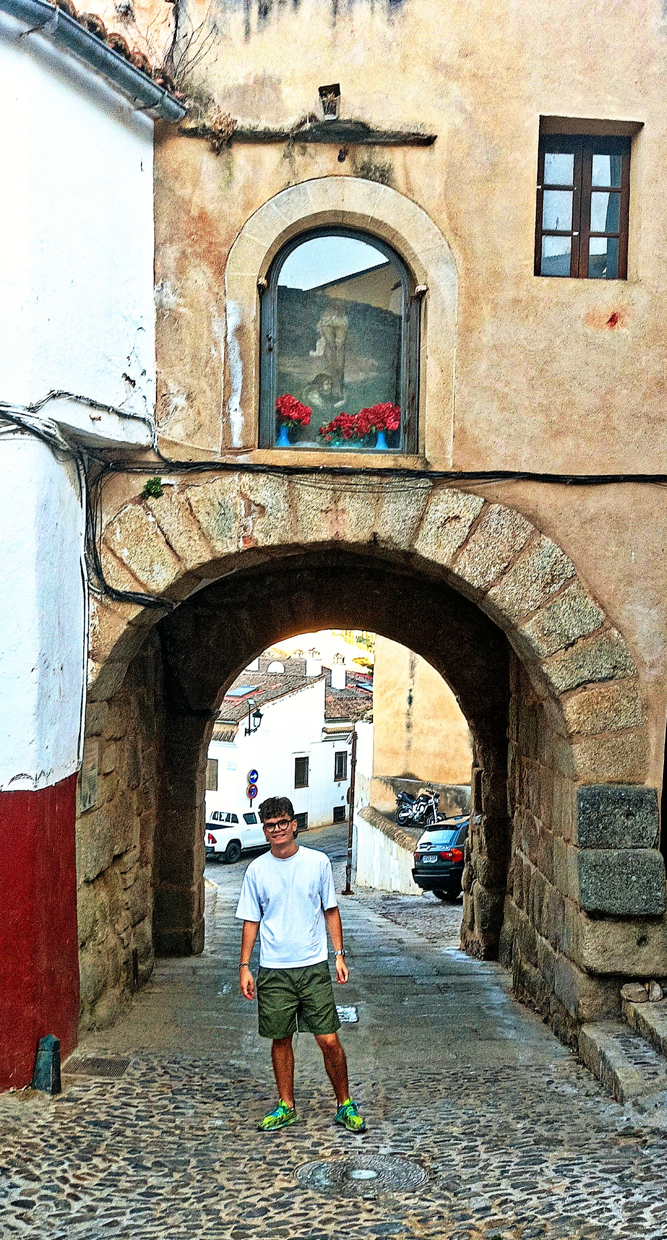 Historic Arco del Cristo in Caceres